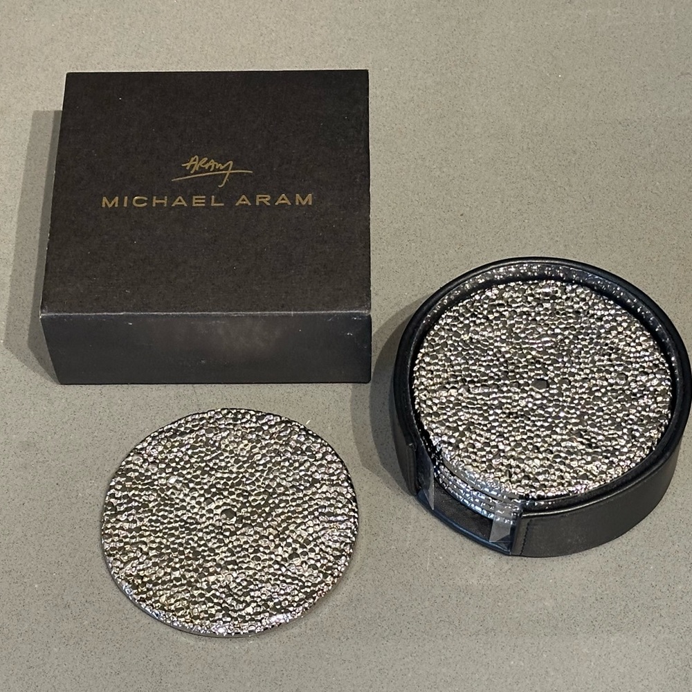 Michael Aram Molten Drink Coaster Set